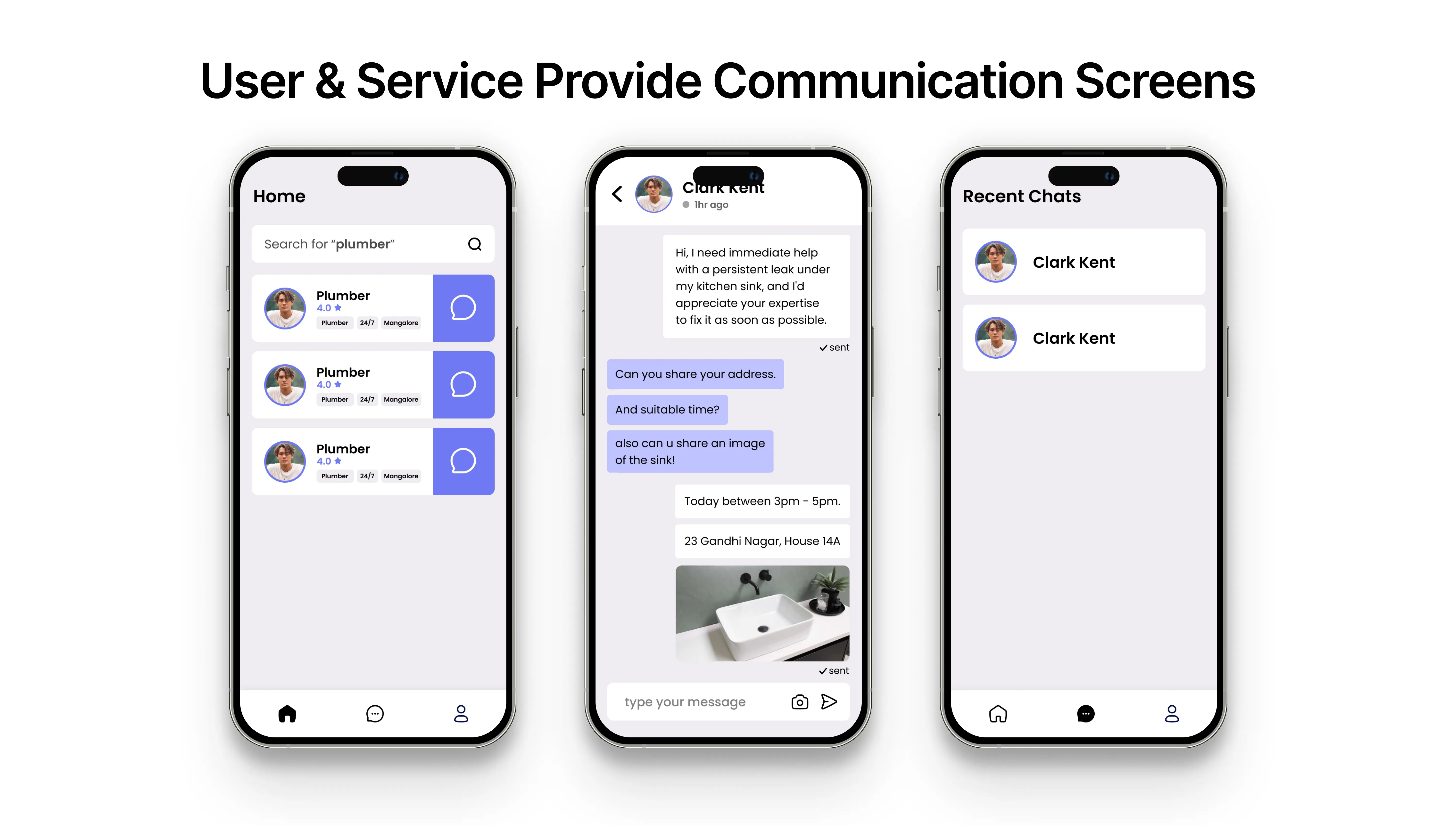 User & Service Provider Communication